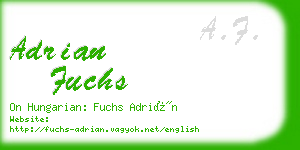 adrian fuchs business card
